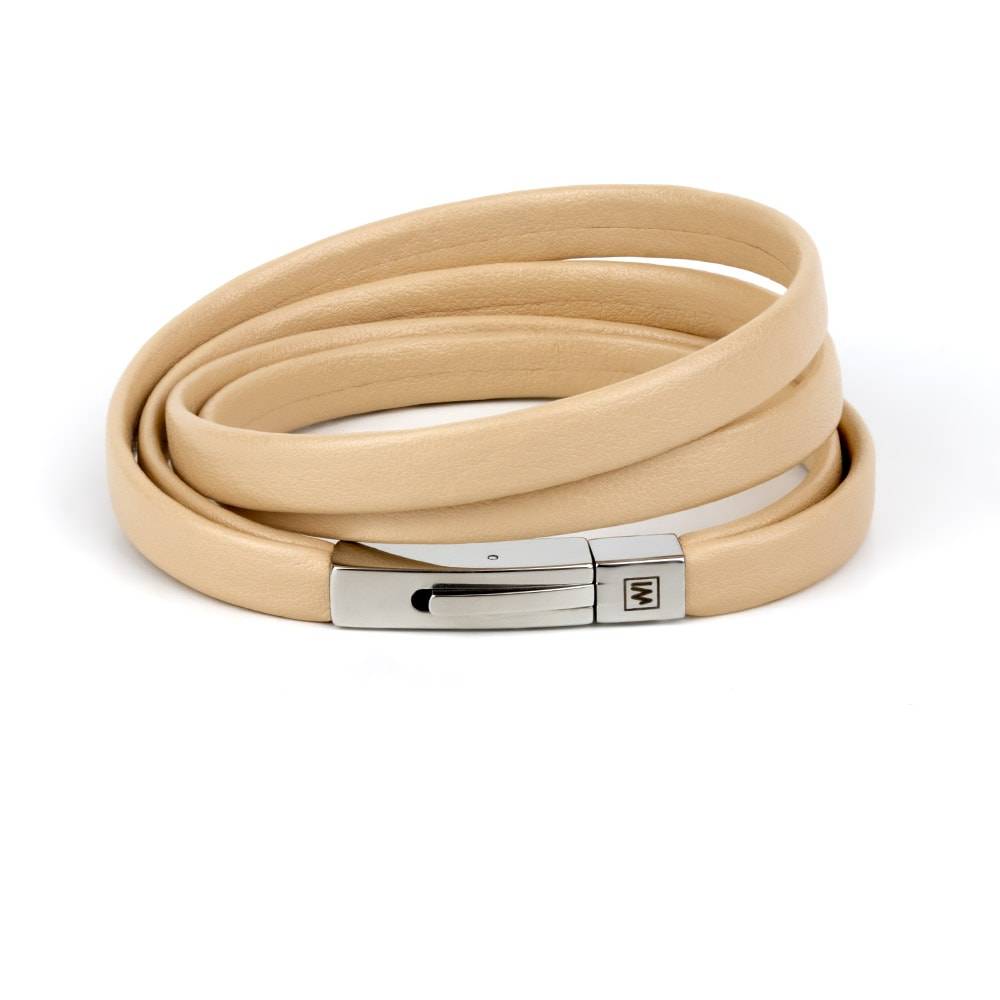 Modern Beige • Leather Bracelet
