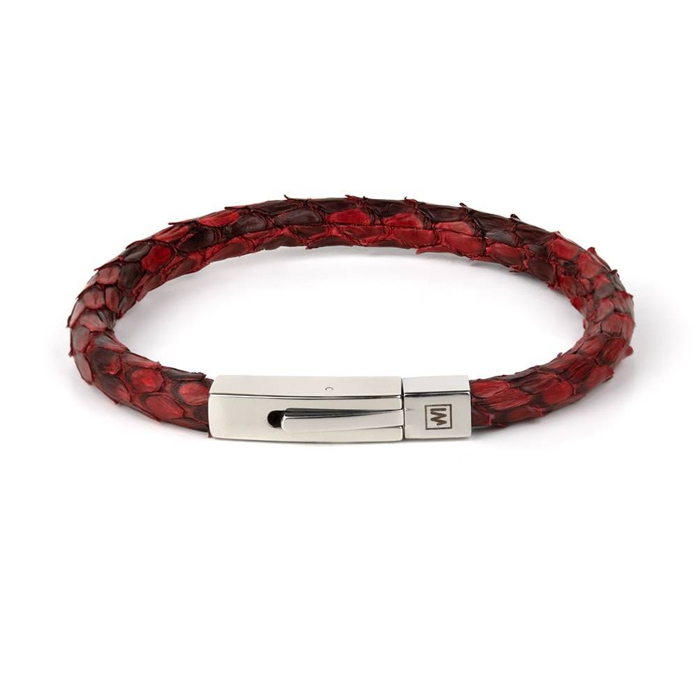 Leather Bracelet Wrap Bracelet Leather Jewelry TLJ90 Red 