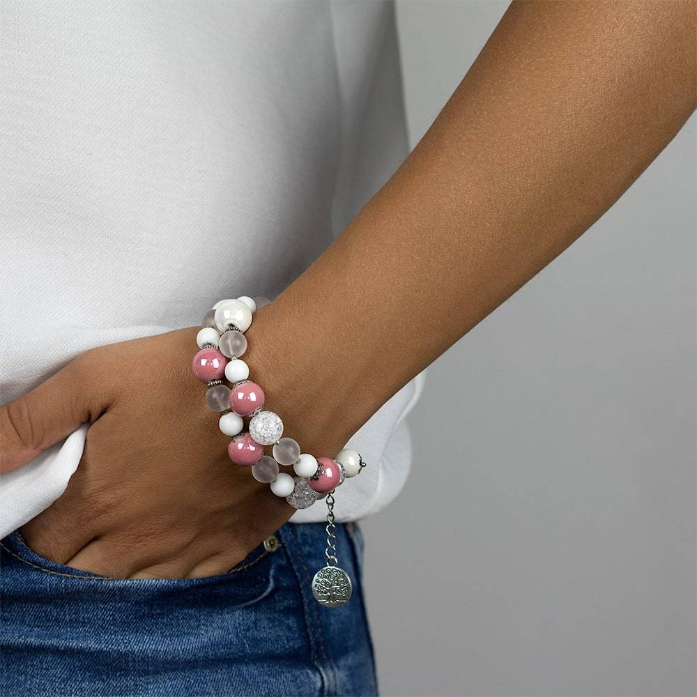Buy AJS Stylish Bead Bracelets Malachite Bracelet Beaded Chain Bracelet For  Women & Men (Pack Of-1,Blue) Online at Best Prices in India - JioMart.