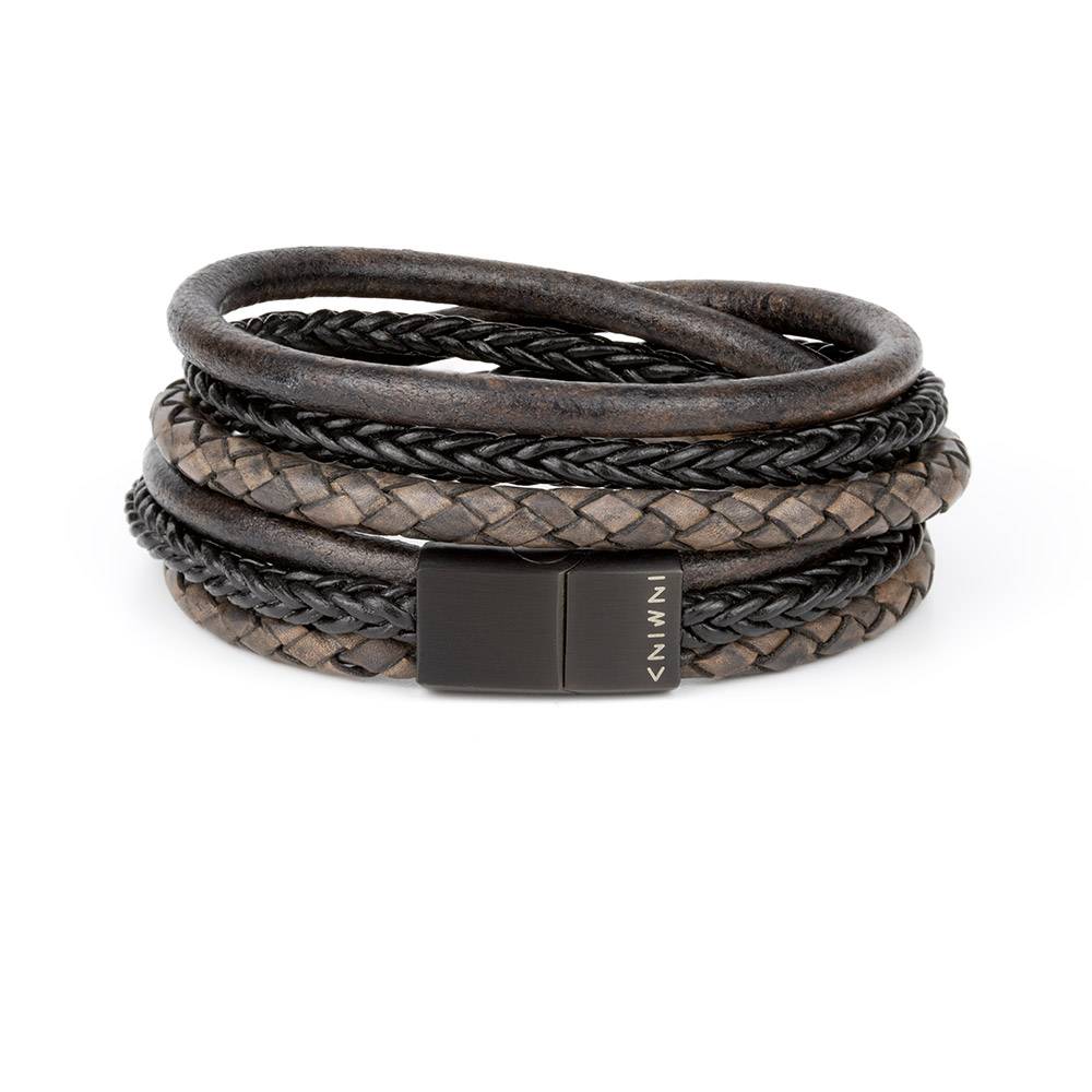 Leather Mystery Braid Double Wrap Bracelet - How Did You Make This