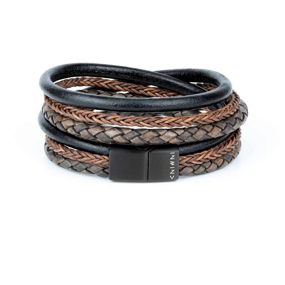 INMIND Handcrafted Jewellery Double Leather Bracelet